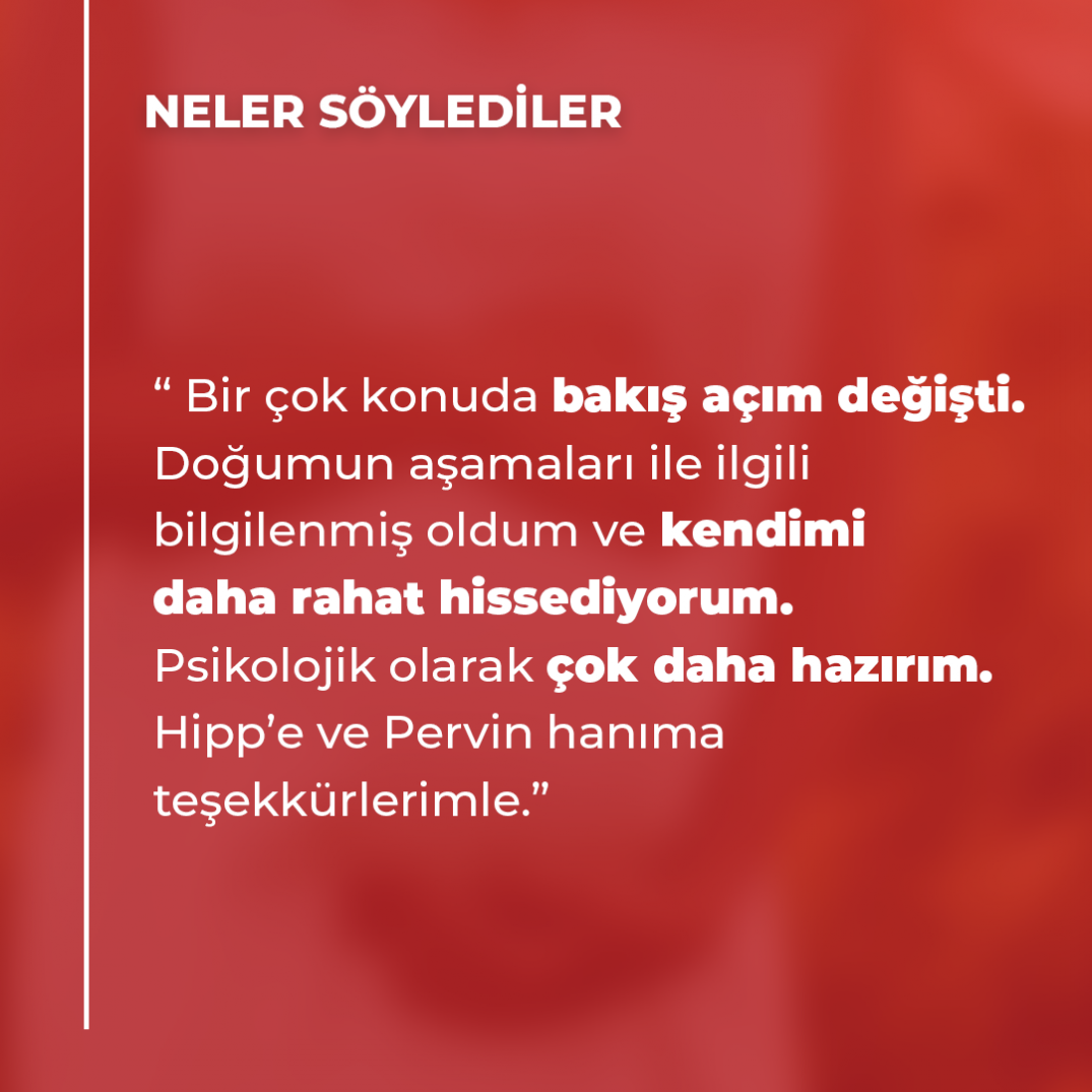 Pervin Ahmedova ile Doğumunla Geleceğe Dokun Eğitimi Katılımcı Yorumları
